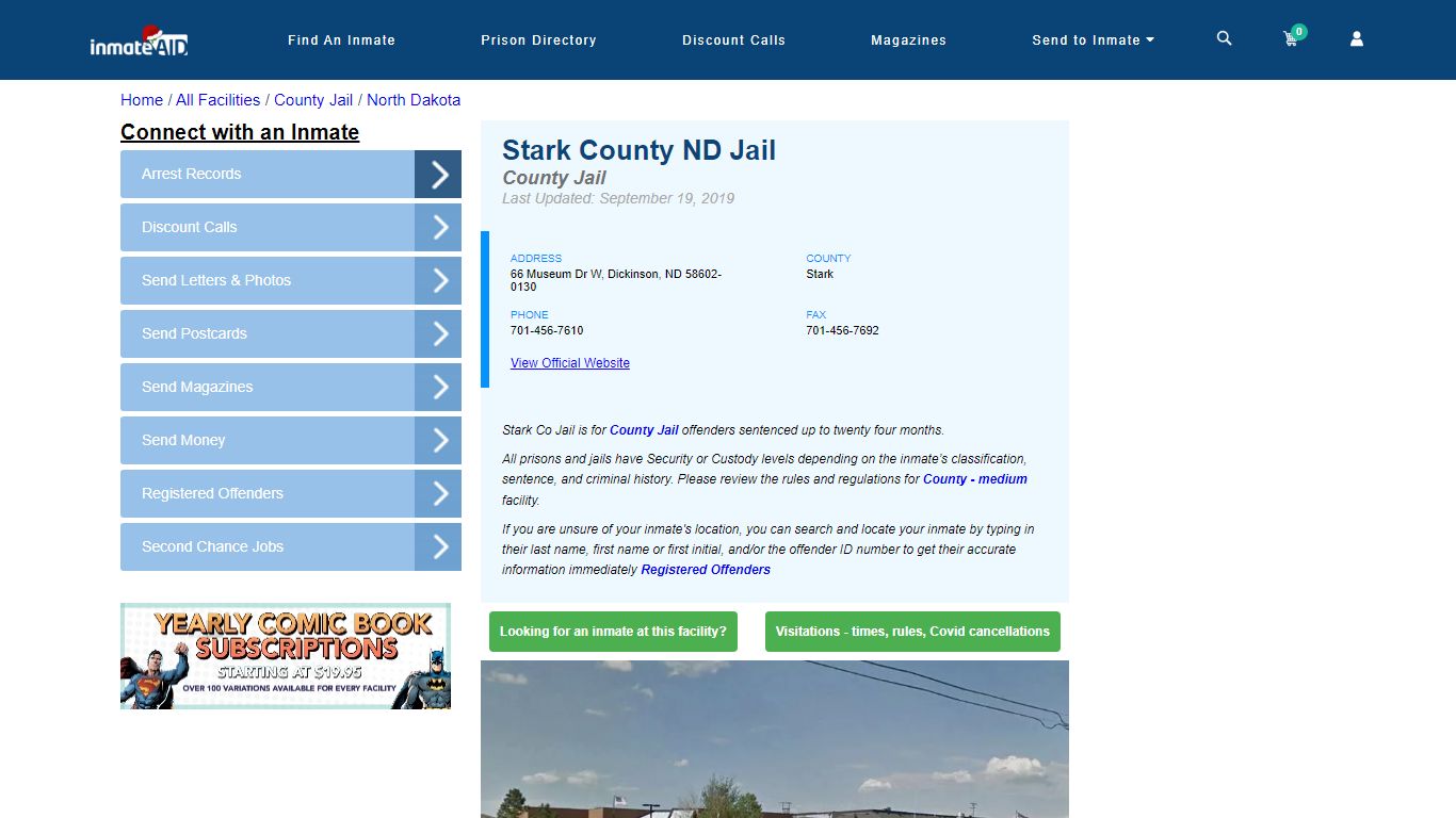 Stark County ND Jail - Inmate Locator - Dickinson, ND